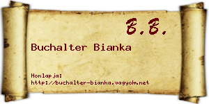 Buchalter Bianka névjegykártya